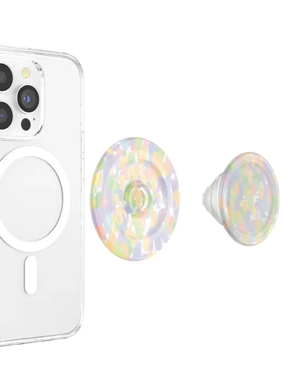 Popsockets Phone PopGrip for MagSafe Magnetic Holder Rainbow Glass